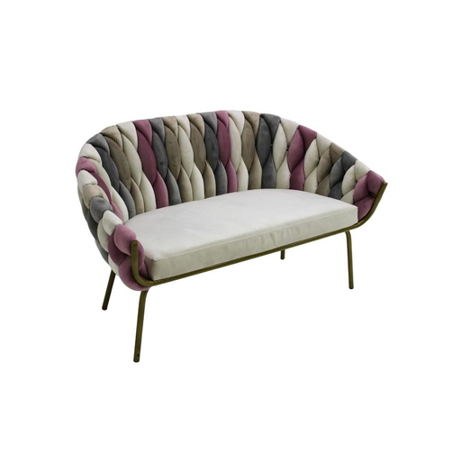 [OUTLET-MOR-029] Salamca sofa gris, beige y rosa // CS